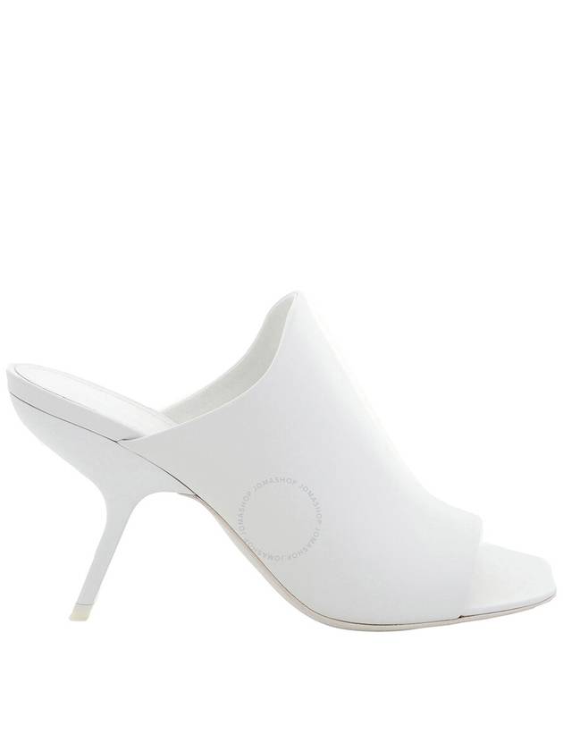 Salvatore Ferragamo White Nappa Open Toe Slide Sandals Size 7 - SALVATORE FERRAGAMO - BALAAN 1