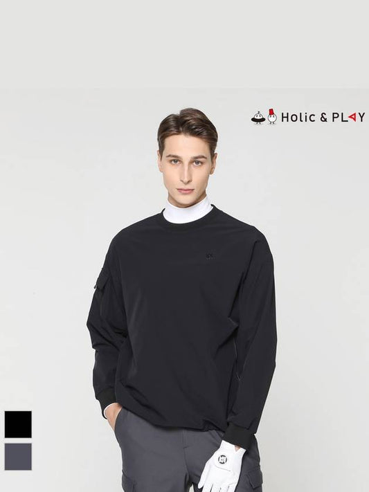 Men s pocket point round neck anorak jumper HD3MJP001 - HOLIC&PLAY - BALAAN 1