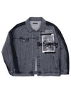 BBD No Sympathy Denim Jacket Dark Gray - BLACKBLOND - BALAAN 1