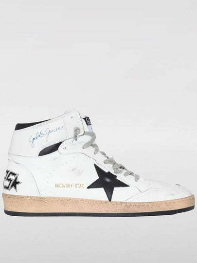 Sky Star Ankle Signature High Top Sneakers White - GOLDEN GOOSE - BALAAN 2