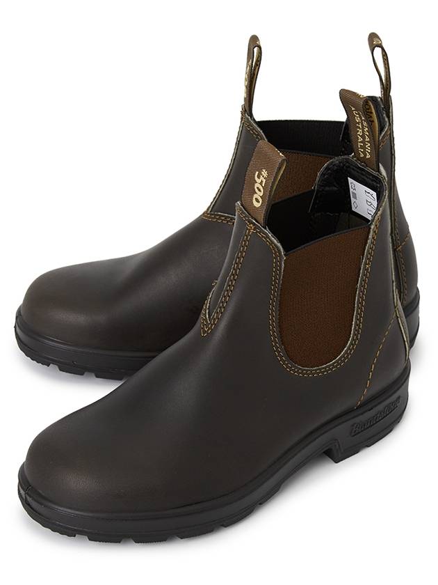 Original 500 Chelsea Boots BROWN Unisex - BLUNDSTONE - BALAAN 1