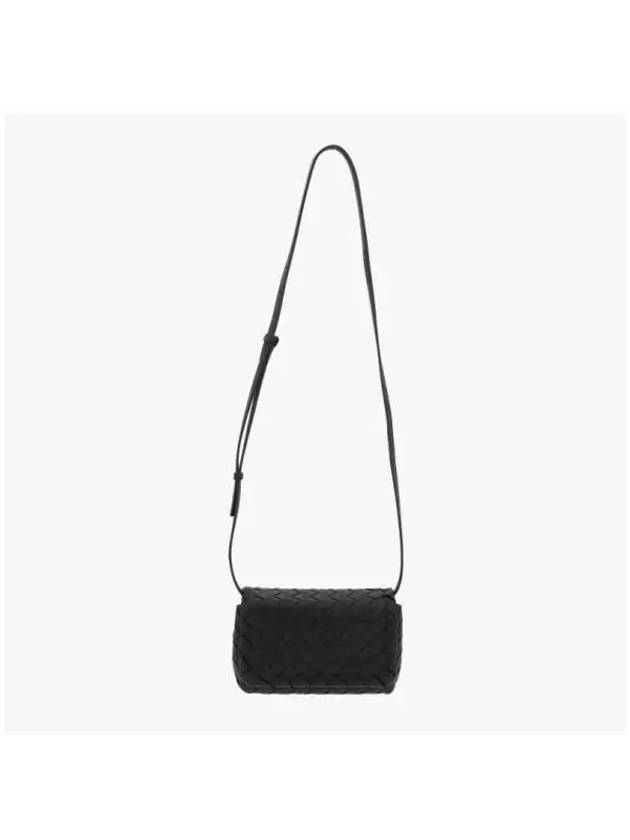 Intrecciato Mini Cross Bag Black - BOTTEGA VENETA - BALAAN 4