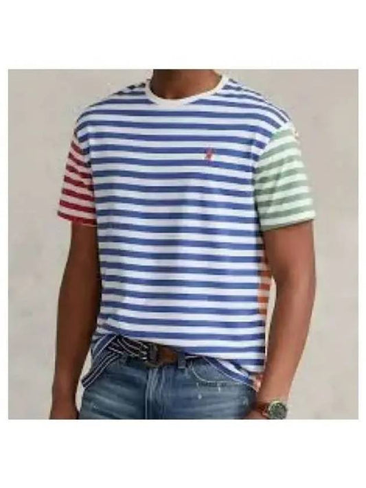 30 points custom slim fit striped jersey t shirt multi - POLO RALPH LAUREN - BALAAN 2