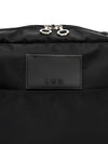 Buckle two-pocket shoulder and crossbag travel bag black - LE MASQUE - BALAAN 7