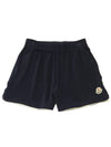 Women s Terry Track Short Pants Navy I10938H00022 596LS - MONCLER - BALAAN 1