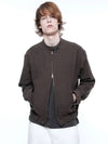 Herrington Linen Biker Varsity Jacket Brown - CHANCE'S NOI - BALAAN 8