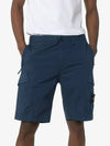 Men's Wappen Patch Bermuda Cargo Shorts Navy - STONE ISLAND - BALAAN 3