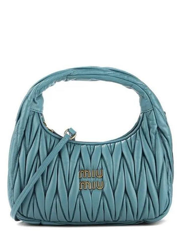 MIU 5BC125 N88 MARINE Women s Shoulder Bag Blue 270028 - MIU MIU - BALAAN 1