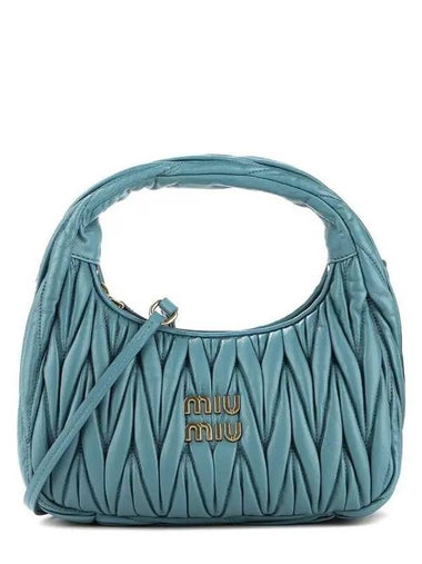 MIU Women s Shoulder Bag 5BC125 N88 MARINE Blue 270028 - MIU MIU - BALAAN 1