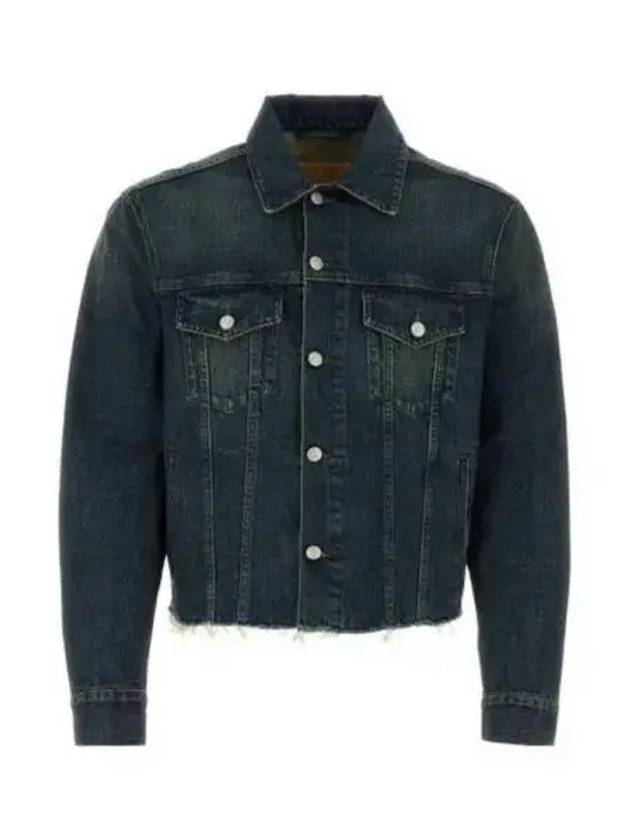 MM6 Margiela cutting detail denim jacket blue SH0AM0014S30888961 - MAISON MARGIELA - BALAAN 1