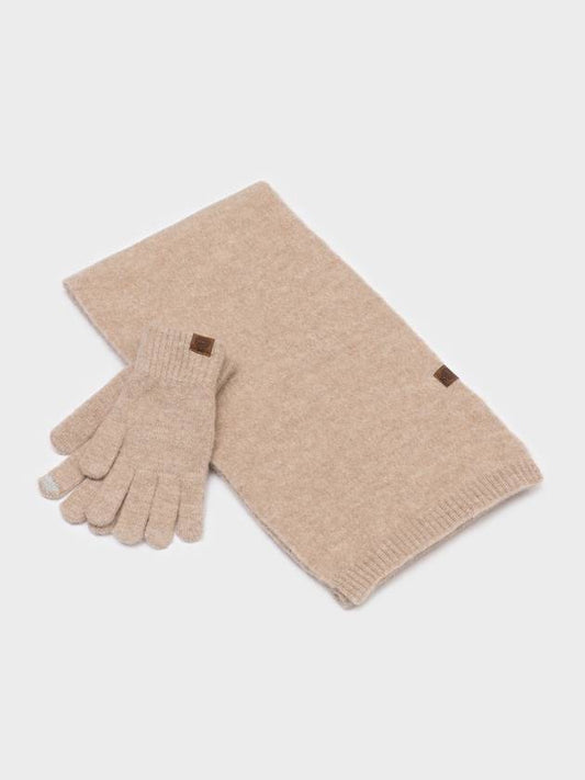 CANDY gloves muffler set BEIGE - RECLOW - BALAAN 2