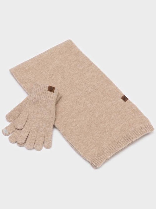 CANDY gloves muffler set BEIGE - RECLOW - BALAAN 2