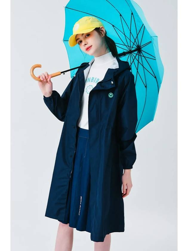 Hooded waist string raincoat NAVY - MONBIRDIE GOLF - BALAAN 8