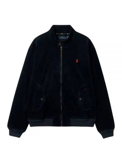 Pony Corduroy Bomber Jacket Navy - POLO RALPH LAUREN - BALAAN 2