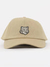 Fox Head Embroidered Logo Ball Cap Beige - MAISON KITSUNE - BALAAN 4