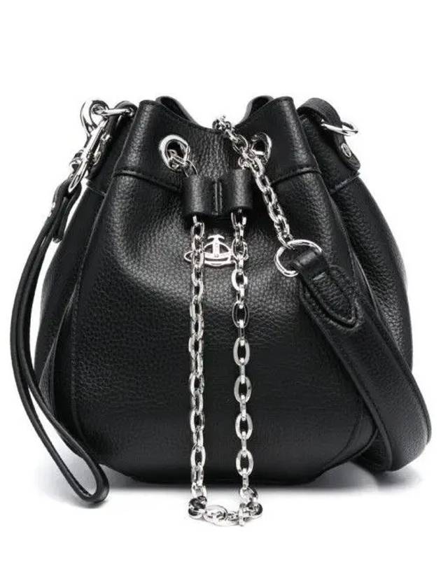 Chrissy Small Bucket Bag Black - VIVIENNE WESTWOOD - BALAAN 3