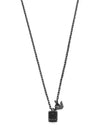 Pendant Stainless Steel Necklace Black - EMPORIO ARMANI - BALAAN 2