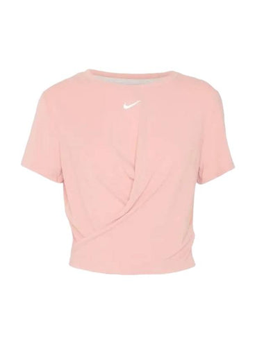 Women's Dri-Fit One Luxe Short Sleeve T-Shirt Pink - NIKE - BALAAN 1