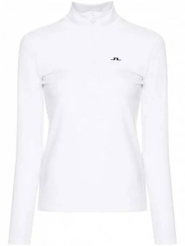 Lauryn Half Zip Mid Layer Long Sleeve T-Shirt White - J.LINDEBERG - BALAAN 2