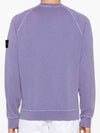 Logo Patch Crew Neck Sweatshirt Purple - STONE ISLAND - BALAAN 5