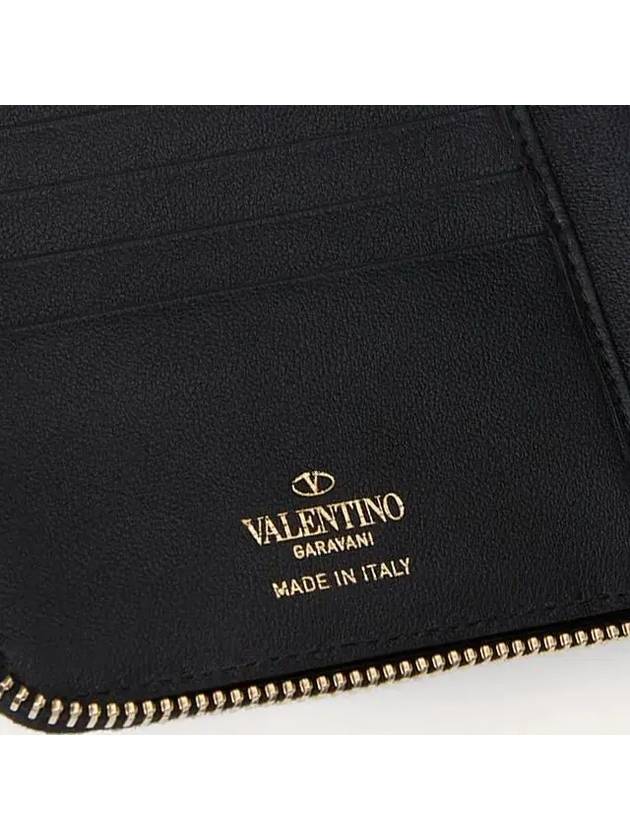 Rockstud zip round bi-fold wallet black UW2P0U16 BOL 0NO - VALENTINO - BALAAN 9