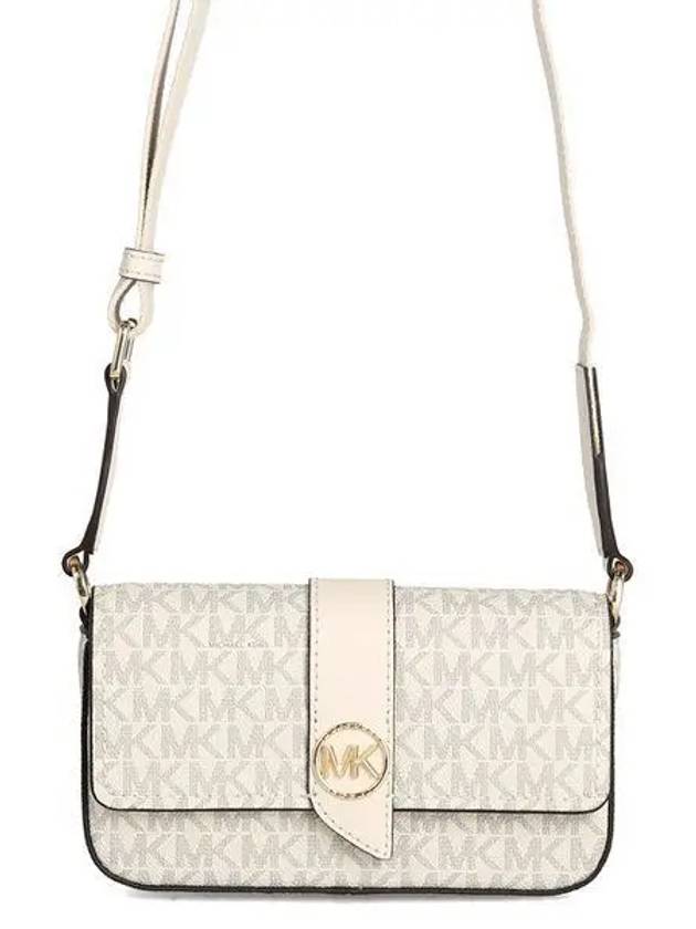 Greenwich Logo Decoration Cross Bag White - MICHAEL KORS - BALAAN 2