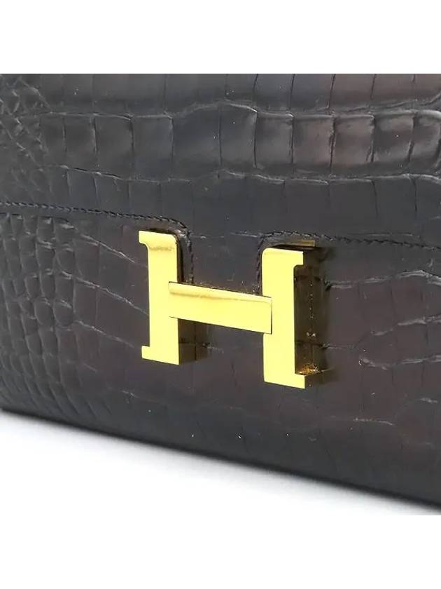 black long wallet - HERMES - BALAAN 3