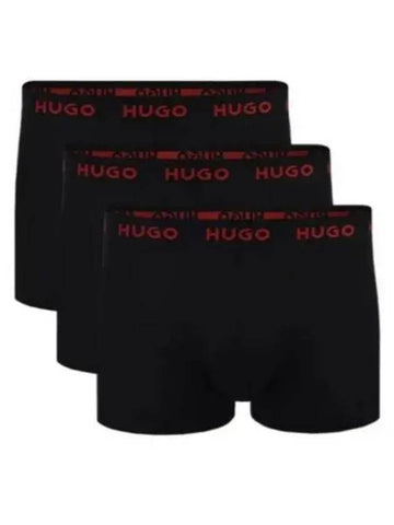 Men's Logo Waist Band Briefs 3 Pack Black - HUGO BOSS - BALAAN 1