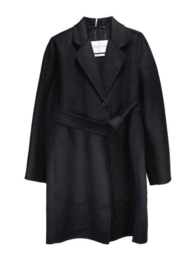 Harold Cashmere Wool Single Coat Black - MAX MARA - BALAAN 2