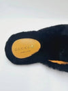 Horsebit 3 Striped Fur Mule Black - GUCCI - BALAAN 6