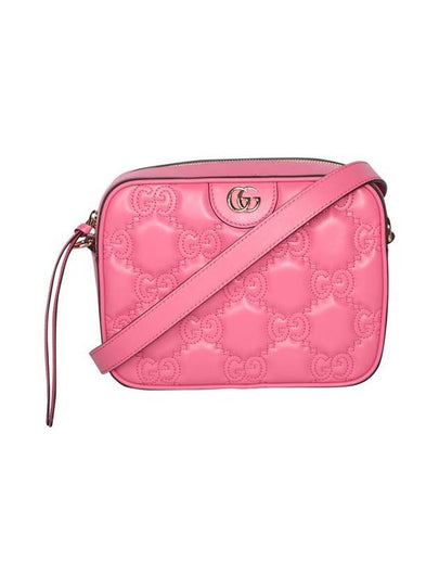 Women's GG Matelasse Leather Small Shoulder Bag Pink - GUCCI - BALAAN 2