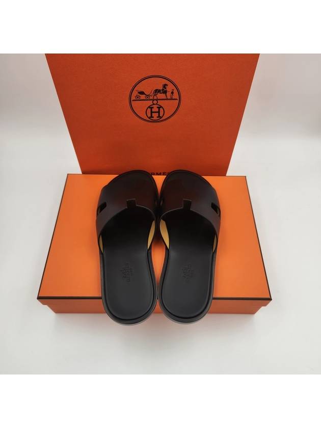 Izmir Sandal Calfskin & Noir - HERMES - BALAAN 6