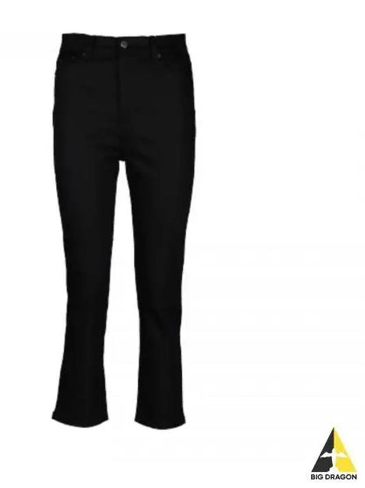 Crop Slim Fit Denim Jeans Black - AMI - BALAAN 2