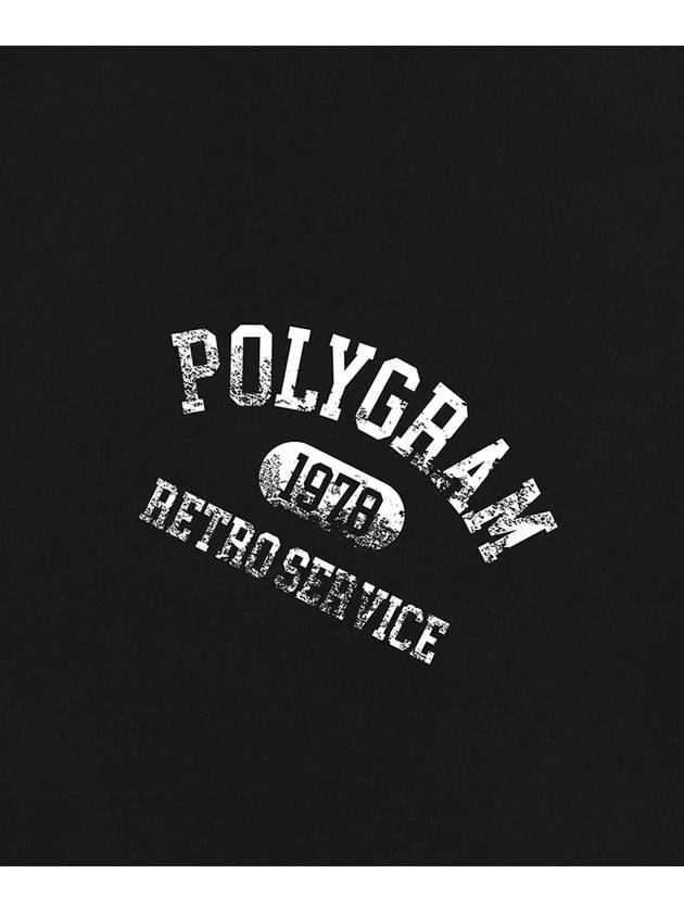 Vint Retro Service Sweatshirt Black - POLYGRAM - BALAAN 4