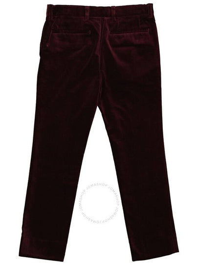 Burberry Boys Black Currant Velvet Tuxedo Trousers, Size 8Y - BURBERRY - BALAAN 2