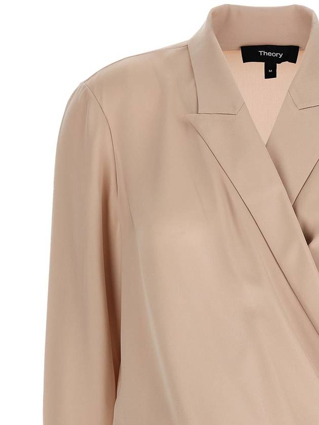 Theory 'Pk Label Wrap' Blouse - THEORY - BALAAN 3