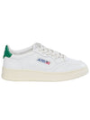 Medalist Green Tab Leather Low Top Sneakers White - AUTRY - BALAAN 2