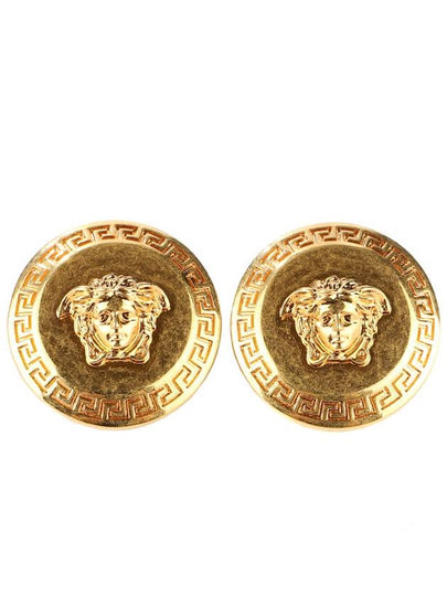 Medusa Stud Earrings Gold - VERSACE - BALAAN 2