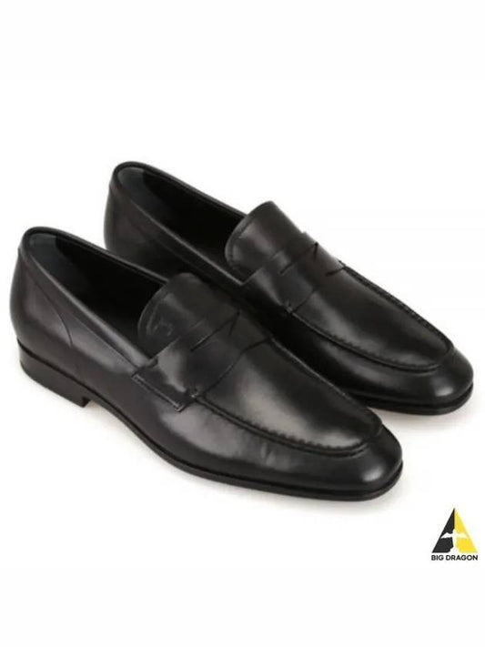 Men's Penny Leather Loafers Black - TOD'S - BALAAN 2