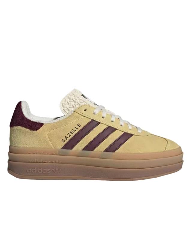 Gazelle Bold Suede Low Top Sneakers Almost Yellow - ADIDAS - BALAAN 1