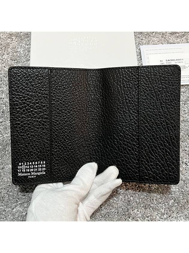 4 Stitch Passport Wallet Black - MAISON MARGIELA - BALAAN 6