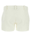 Bouclé Mini Shorts White - AMI - BALAAN 3