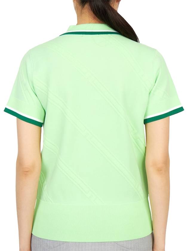 Women's Feline Golf Short Sleeve PK Shirt Green - J.LINDEBERG - BALAAN 5