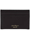 Gancini Card Wallet Black - SALVATORE FERRAGAMO - BALAAN 4