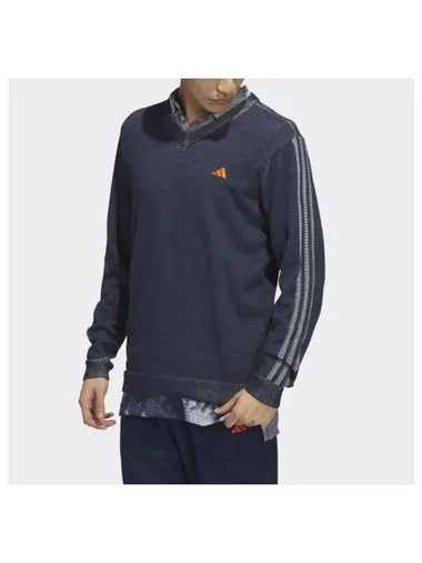 adidas GOLF Made To Be Remade V neck Pullover Sweater HT0019 - ADIDAS GOLF - BALAAN 1