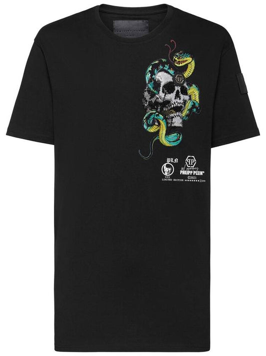 PAAC Skull and Snake Short Sleeve T Shirt Tattoo L Size - PHILIPP PLEIN - BALAAN 1