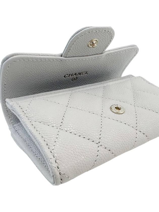 champagne gold caviar flap card wallet AP0214 - CHANEL - BALAAN 5