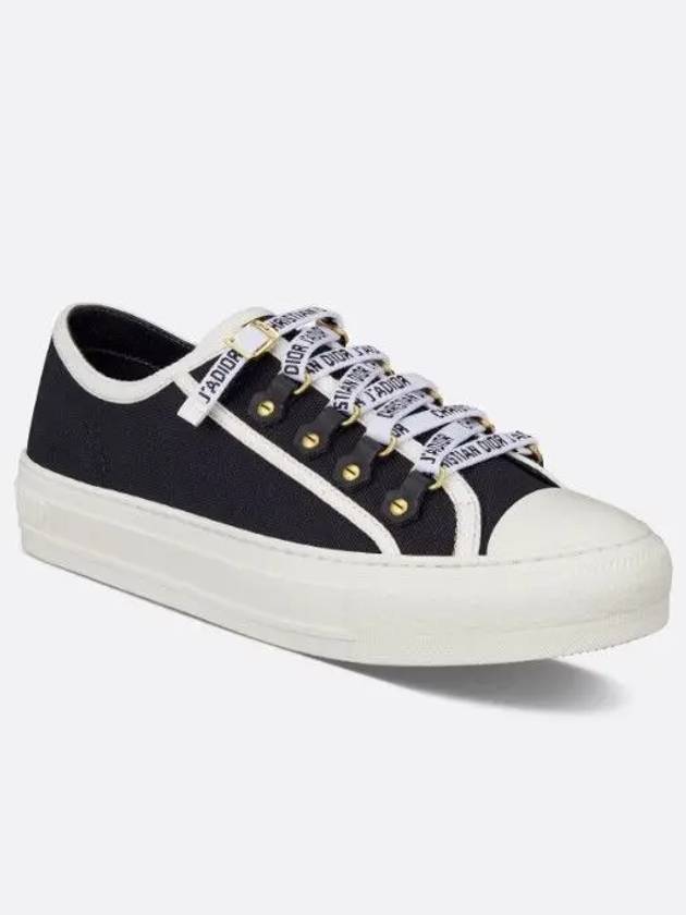 Walk'N' Low Top Sneakers Canvas Black - DIOR - BALAAN 2