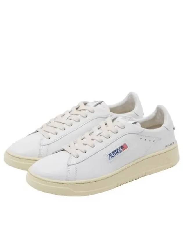 Dallas White Tab Leather Low Top Sneakers White - AUTRY - BALAAN 2