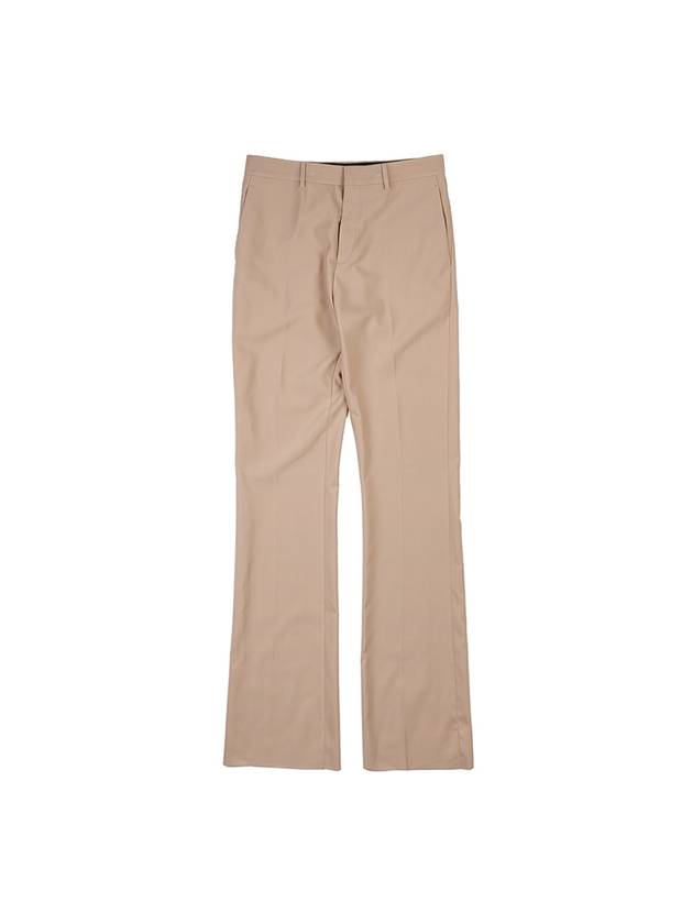 Flare Cotton Slacks Beige - DIOR - BALAAN 1